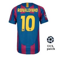 ราคา XY Barcelona 2005 06 retro 10 RONALDINHO 30 MESSI home jersey Football Tshirt Child Adult Plus Size YX (22429174802)