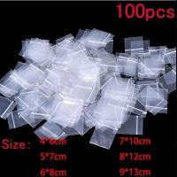 ราคา 100Pcs set Mini Zip Lock Baggies Plastic Packaging Bags Small Plastic Zipper Bag Ziplock Bag (8611685896)