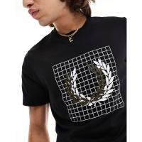 ราคา NEW ของแท้ พร้อมส่งในไทย Fred Perry Laurel Wreath Grid T Shirt รุ่นใหม่ เพิ่งวางขายในไทย สกรีนนูน สว เสื้อยืดผู้ชาย (21237361147)