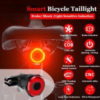 ราคา D7Bike Rear Light IPx6 Waterproof LED Charging Bicycle Brake Sensing Light Accessories Bike Taillight Light (22570054186)