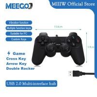 ราคา MeeGoo จอยเกมส์ จอยเกมส์ PC จอยเกมส์คอม Gamepads จอย USB For PC แบบสาย USB รองรับPC WinXP WIN7 WIN8 WIN10 ที่จับแบบมีสาย USB Game controller (23088190923)