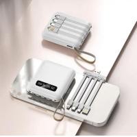 ราคา แบตสำรอง Power Bank 30000 mAh รุ่นE35 แถมซองกันน้ำ มีสายในตัว4ห้ว พักง่าย สะดวกสุด (23055406282)