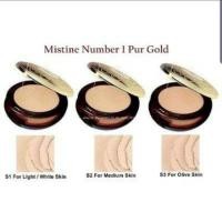 ราคา แป้งมิสทิน เพอร์โกลด์ แป้ง Mistine Number One Pur Gold SPF25 PA (20596489064)
