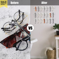 ราคา DecoDomain ที่วางแว่นตาอะคริลิคที่แขวนติดผนังที่จัดเก็บแว่นกันแดดที่แขวนแว่นตาชั้นวางเครื่องประดับ (22519085035)