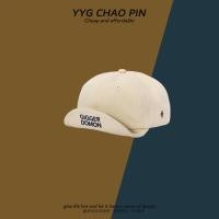 ราคา แก๊ปปีกสั้นแนวสตรีทสไตล์ญี่ปุ่นหมวกปีกพับสีดำแนววินเทจหมวกเบสบอลด้านบนนิ่มปีกโค้งงอแนวช่างกลมีเอกลักษณ์ส่วนตัวแมทช์ลุคง่าย (22015810154)