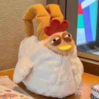 ราคา ผู้หญิงน่ารักตลกตุ๊กตาตุ๊กตาไก่กระเป๋าสะพายสาวใหม่สบายๆกระเป๋าสะพายข้าง Furry Hen กระเป๋าเด็ก (22763440418)