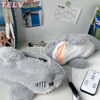 ราคา TELV กระเป๋าใส่ดินสอปลาฉลามทะเลผ้ากำมะหยี่น่ารักกระเป๋าเครื่องสำอางแบบพกพาความจุขนาดใหญ่กระเป๋าใส่ปากกาเครื่องเขียนอุปกรณ์สำนักงานโรงเรียน (22568610747)