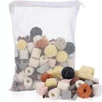 ราคา วัสดุกรอง หินกรองตู้ปลา 15 in 1 หินภูเขาไฟ เซรามิกริงค์ พร้อมถุงตาข่าย อุปกรณ์ปลา ช่วยทำให้น้ำใส (22354424690)