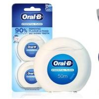 ราคา 1 แถม 1 Oral B Essential Floss 50 m ออรัลบี เอสเซนเชียล ฟลอส ไหมขัดฟันเคลือบขี้ผึ้ง 50 ม (22892707234)