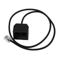 ราคา RJ9 4P4C Male To Dual Female Ports Connector Telephone Adapter Cable Wire Telephone extension Cord (20603594772)