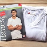 ราคา Hanes คอวี คอกลม made in Cambodia ผ้าบาง ของใหม่ ของแท้ (22144036497)