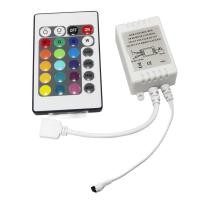 ราคา LED RGB Controller Control IR FB 24 keys white 12V (22096041752)