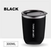 ราคา แก้วกาแฟคาเฟ่สแตนเลสแบบพกพาแก้วแก้วเก็บความร้อน300มล ถ้วยทำความร้อนเดินทางสำหรับน้ำชากาแฟ (22927959669)