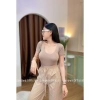 ราคา แขนสั้นเว้าหลัง ผ้าเรย่อนหนามาก บอดี้สูท เป้าแกะได้ กระดุมแป็ก บอดี้ (22417955948)