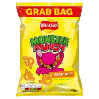 ราคา walkers monster munch roast beef 40g (23075705351)