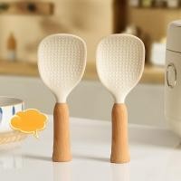 ราคา ทัพพีไม้พายซอสซุปช้อนทัพพีตักข้าวทำจากซิลิโคนใช้กับอาหารได้ (22589945933)