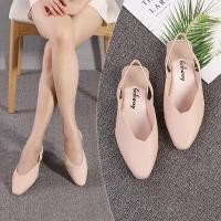 ราคา พร้อมส่ง รองเท้ายางคัชชู รุ่นรัดส้น รองเท้าส้นตึกสำหรับผู้หญิง แบบซิลิโคน ยืดหยุ่น ไม่กัดเท้า (2449548500)