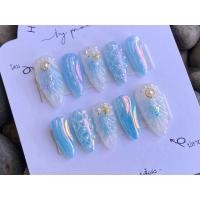 ราคา เล็บปลอม สีเจลแท้100 เล็บปลอมเจลแท้ เมอเมด ทะเล เล็บเจล เล็บปลอม เล็บปลอมสวย เล็บปลอมยาวแหลม (21214051737)