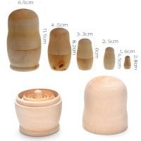 ราคา ToyTrek ตุ๊กตาไม้5ชิ้น เซ็ตที่ยังไม่ทาสีตัวอ่อนว่างเปล่าแบบ DIY ของเล่นตุ๊กตาแม่ลูกดก (22544278656)
