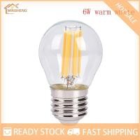 ราคา MIH COD หลอดไฟ LED Spotlight 2W 4W 6W E27 cob candle Flame TIP G45 filament Glass Lamp (22958891739)