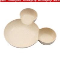 ราคา ชามข้าวเด็ก 3 หลุม ทรงหัวมิกกี้เม้า ชามเด็ก จานข้าวเด็ก (21015531078)