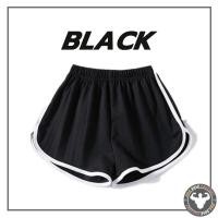 ราคา ใส่สบาย ผ้านิ่ม หลวม เวลาว่าง โยคะ กางเกงขาสั้นแถบสี ใส่ออกกำลังกายได้ (23068494063)