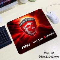 ราคา MSIแผ่นรองเมาส์ ขนาด 26x21mm หนา 3mm (22686217410)