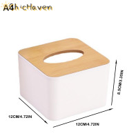ราคา ChicHaven กล่องทิชชู่ฝาไม้แบบเรียบง่ายกล่องกระดาษทิชชู่สำหรับบ้านกล่องเก็บของควบคุมระยะไกลสำหรับรถยนต์บ้าน (22517579061)