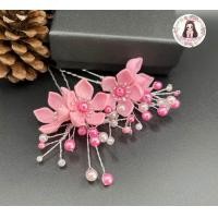 ราคา ปิ่นดอกไม้ประดับผม ดอกแก้วเจ้าจอมประดับมุก (22685773878)