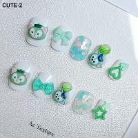 ราคา เล็บปลอมสำเร็จรูป ลายใหม่ น่ารัก เล็บปลอมกันน้ำ ติดง่าย ติดทน (21887071701)