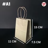 ราคา ถุงกระดาษหูหิ้ว ถุงกระดาษคราฟท์ ถุงสีน้ำตาล ถุงจัดเบรค ถุงหูหิ้ว ถุงใส่เบเกอรี่ 25ใบ 1เเพค (22963063706)