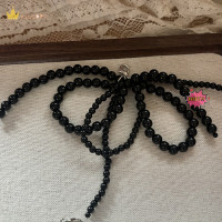 ราคา illusory สร้อยข้อมือลูกปัดไข่มุกสองชั้นแสนหวานประดับโบว์น๊อตสวยงามหัวเข็มขัดพวงกุญแจกระเป๋าเครื่องประดับรองเท้าเครื่องประดับจี้เสน่ห์ (22587944112)