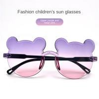 ราคา แว่นตาป้องกันรังสี UV การ์ตูนรูปหมีไล่เฉดสีหลากสีรูปหมี UV400แว่นกันแดดสำหรับเด็กน่ารักสำหรับเด็ก (22608783171)