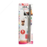 ราคา หลอดดูดน้ำ หลอดyeti หลอดเยติ สีเงิน สีไทเท Food Grade แสตนเลส สแตนเลส พร้อมแปรงล้างหลอด (20675375482)