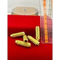 ราคา 1ชิ้น ตะกรุด ท้าวเวส เกราะ เพชร 5แถวนะอกแตกงานทองเหลือง (22825179978)