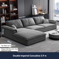ราคา AUGA โซฟาแฟชั่น โซฟาสีครีม Fabric sofa Frosted cloth 4 seater for living room Modern (21274795857)
