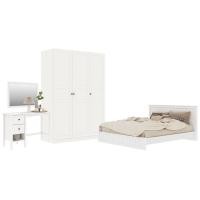 KONCEPT ชุดห้องนอน 6 ฟุต พร้อมตู้บานเปิด 134 ซม. รุ่น MONETA