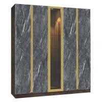 ราคา SB FUR ตู้เสื้อผ้า HAVANA 200 Cm MODEL WR 2007 ดีไซน์สวยหรู สไตล์เกาหลี 5 บานเปิด 2 ลิ้นชัก สินค้ายอดนิยม แข็งแรงทนทาน ขนาด 200x55x220 Cm (17237915223)