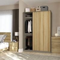 ราคา SB Design Square KONCEPT FURNITURE ตู้เสื้อผ้าบานเลื่อน รุ่น Blox สีไม้อ่อน 150x60x210 ซม (21513939451)
