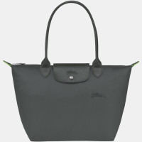 ราคา New 100 Genuine goods longchamp Le Pliage Green Handbag M foldable green long handle waterproof Canvas Shoulder Bags medium size Tote Bag L2605919P66 Graphite color made in france (21042536777)