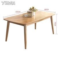 ราคา โต๊ะทานข้าว โต๊ะอาหารไม้ยางพาราแท้ 4ที่นั่ง โต๊ะทำงาน โต๊ะไม้จริง (9834238514)