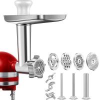 ราคา 1 Set Metal Food Grinder Attachment for KitchenAid Stand Mixers Meat Grinder Attachment Included (19806166373)