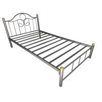 ราคา จัดส่งฟรี เตียงเหล็ก 4ฟุต โครงเตียงเหล็ก เตียงนอน เตียงเด็ก เตียงสไตล์ ลอฟท์ หัวโค้ง (22773570470)