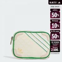 ราคา adidas ไลฟ์สไตล์ กระเป๋าสะพายข้างหนังซูเอดขนาดเล็ก Trefoil Monogram Jacquard ผู้หญิง สีขาว IS3007 (22434613961)