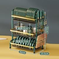 ราคา ชั้นวางจาน ที่วางจาน ที่คว่ำจาน ชั้นวางของ ที่วางของใช้ในครัว ที่คว่ำจานชาม ชั้นวางแก้ว ที่วางของ พร้อมถาดรองน้ำ ที่คว่ำจานชาม (16146418750)