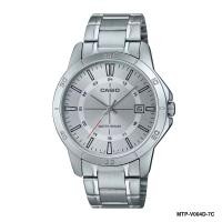ราคา Casio นาฬิกาข้อมือ ผู้ชาย สายสเตนเลสสตีล รุ่น MTP V004D MTP V004D 1B MTP V004D 1B2 MTP V004D 2B (20508993775)