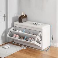 ราคา YONUO ตู้รองเท้าพร้อมเบาะนั่ง สตูลนั่ง ตู้วางรองไม้ ที่วางรองเท้า นั่งเปลี่ยนรองเท้าได้ เก้าอี้สตูลเก็บของได้ (21938379664)