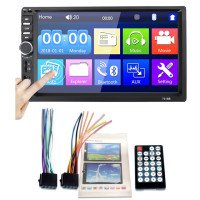 ราคา FKTP วิทยุติดรถยนต์ 7 นิ้ว 2DIN HD เครื่องเสียงติดรถยนต์ รองรับ Carplay Android Auto SD USB Bluetooth FM Mirrorlink จอติดรถยนต์ (23021156595)