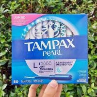 ราคา ผ้าอนามัยแบบสอด เหมาะกับวันมาน้อย Pearl Light Plastic Tampons 5 1018 36 50 Count Tampax (6750130463)