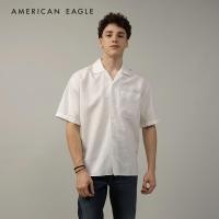 ราคา American Eagle Button Up Poolside Shirt เสื้อเชิ้ต ผู้ชาย แขนสั้น NMSH 015 2520 101 (21506773460)